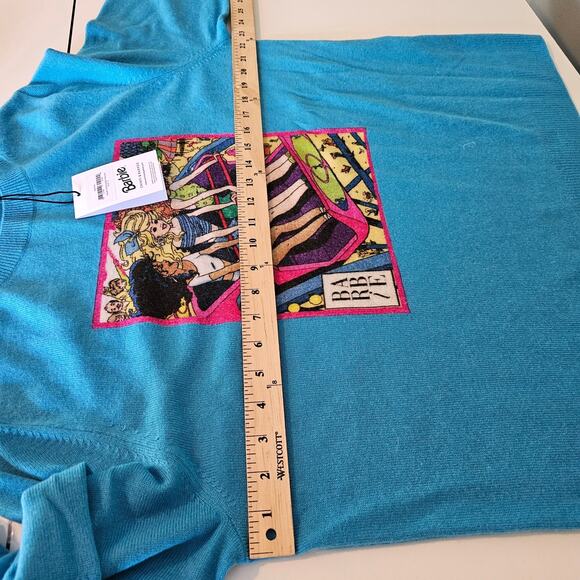 Chinti & Parker x Barbie Rollercoaster Sweater Wool Cashmere Size XXL NWT - Picture 8 of 10